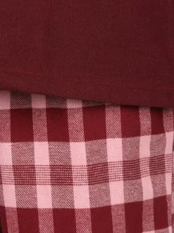 Damen Pyjama mit Flanellhose