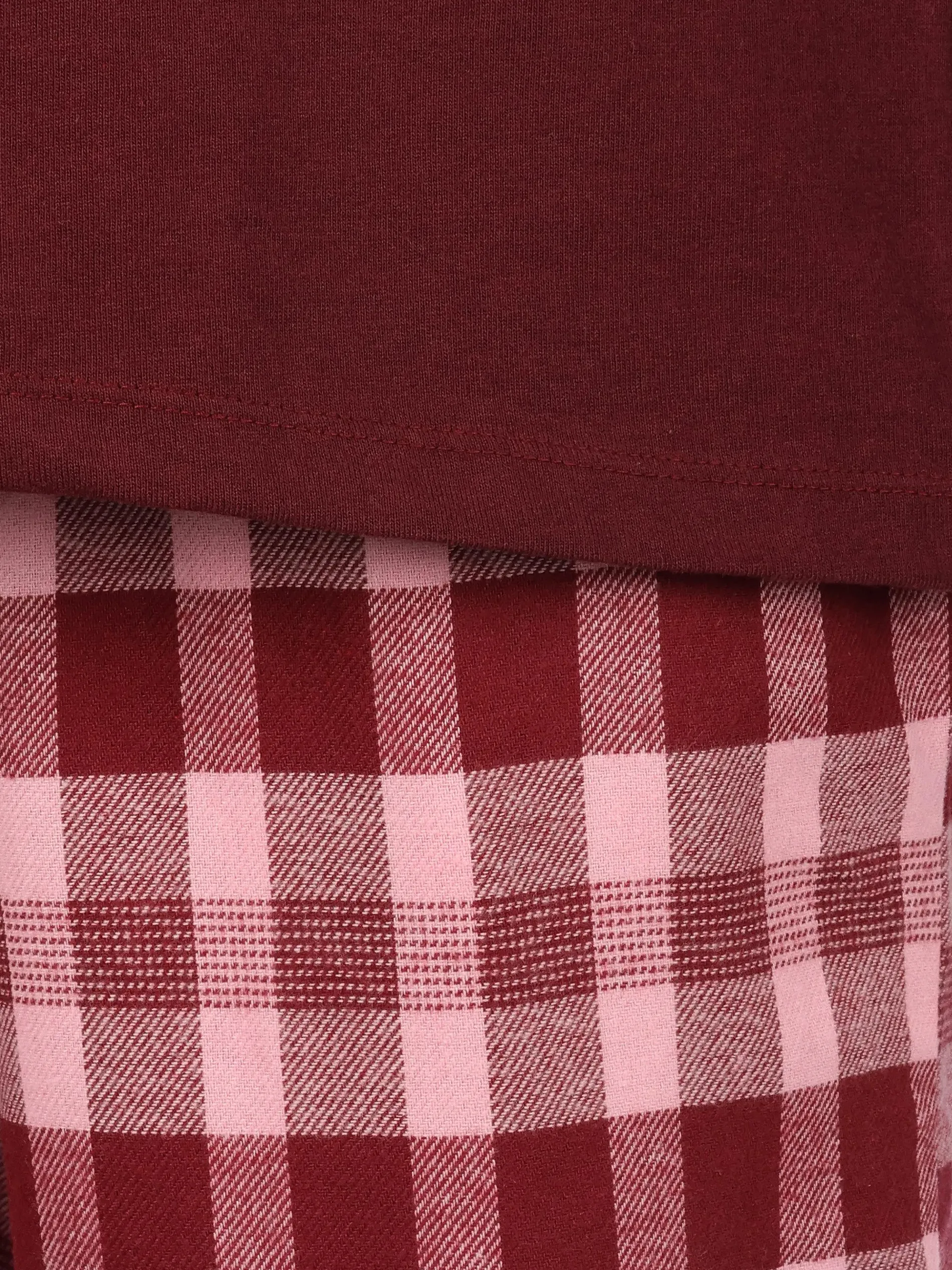 Damen Pyjama mit Flanellhose