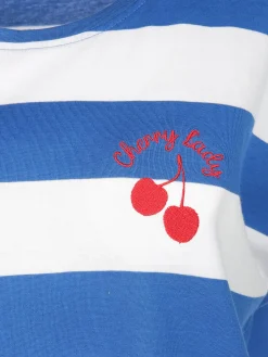 Damen Pyjama mit Streifen