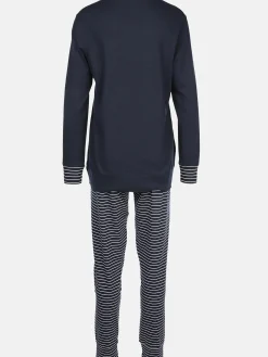 Damen Pyjama mit Streifen