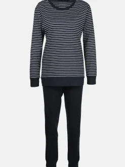 Damen Pyjama mit Streifen