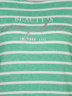 Damen Ringelshirt in Strickoptik