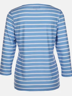 Damen Ringelshirt mit Glitzerprint