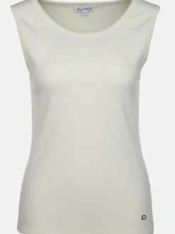 Damen Ripp Top unifarben