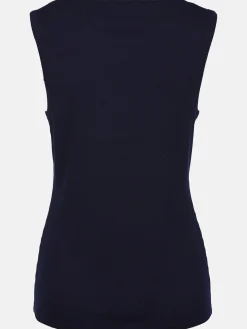 Damen Ripp Top unifarben