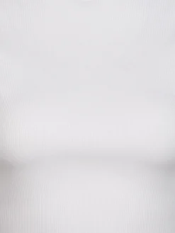 Damen Rippshirt im Cropped Style