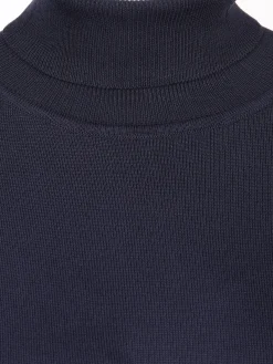 Damen Rollkragen Pullover unifarben