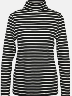 Damen Rollkragenshirt mit Streifen