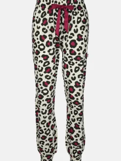 Damen Schlafanzughose im Leostyle