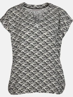 Damen Schlupfbluse mit Alloverprint