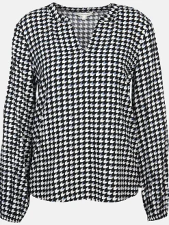 Damen Schlupfbluse mit Alloverprint