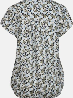 Damen Schlupfbluse mit Alloverprint