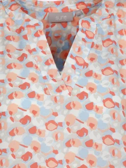 Damen Schlupfbluse mit Alloverprint