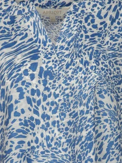 Damen Schlupfbluse mit Alloverprint