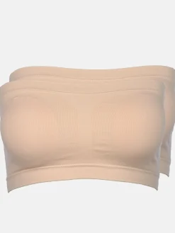 Damen Seamless Bustier im 2er Pack