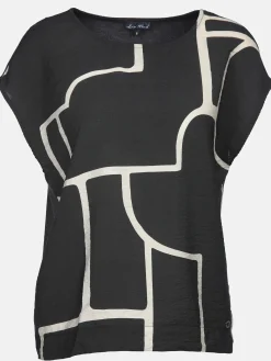 Damen Shirt aus Materialmix