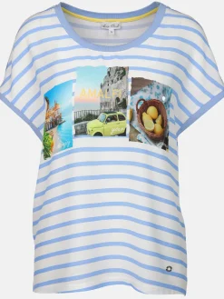 Damen Shirt aus Materialmix