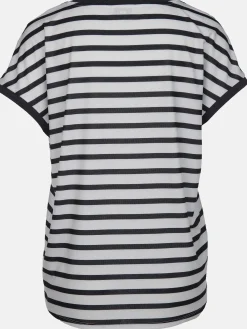 Damen Shirt aus Materialmix