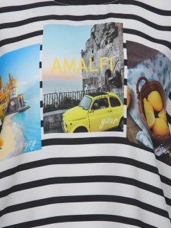 Damen Shirt aus Materialmix