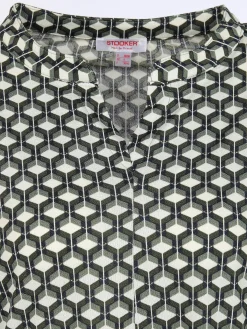 Damen Shirt im abstrakten Dessin