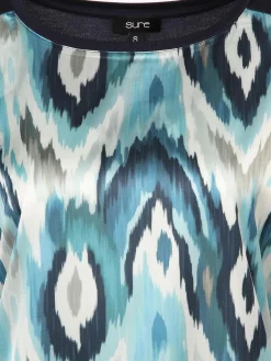 Damen Shirt im Materialmix