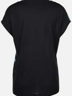 Damen Shirt im Materialmix