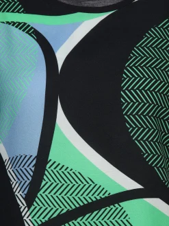 Damen Shirt im Materialmix