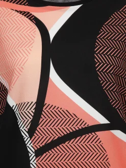 Damen Shirt im Materialmix