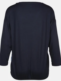 Damen Shirt im Materialmix