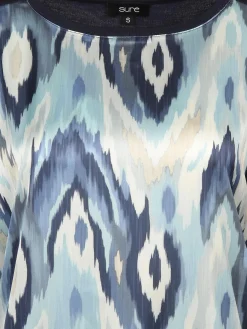 Damen Shirt im Materialmix