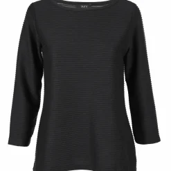 Damen Shirt in Ottoman Rib mit 3/4 Arm