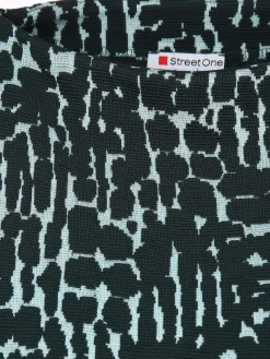 Damen Shirt mit 7/8 Arm im abstrakten Dessin