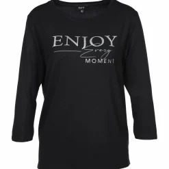 Damen Shirt mit 3/4 Arm und Print