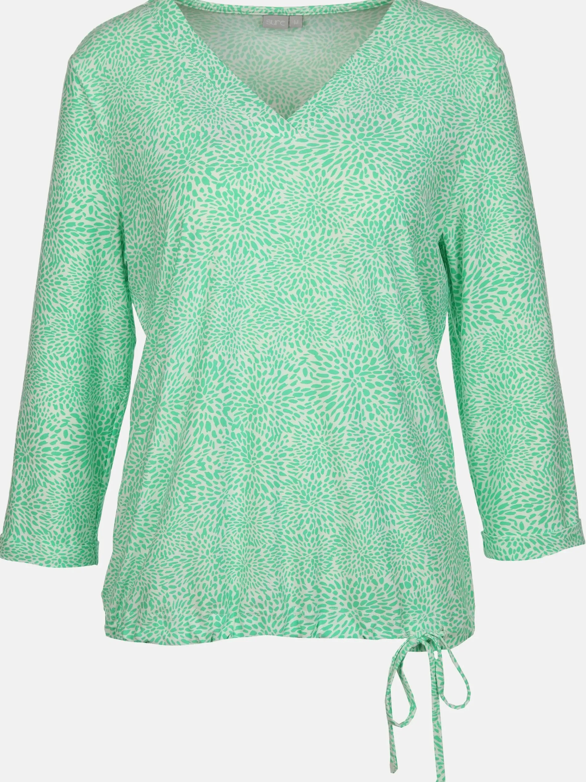 Damen Shirt mit Alloverprint und 3/4 Ärmel