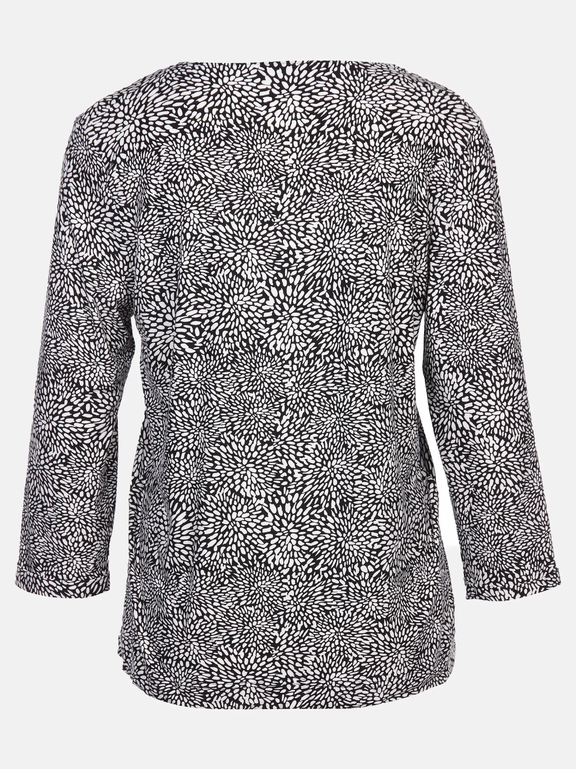 Damen Shirt mit Alloverprint und 3/4 Ärmel