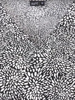 Damen Shirt mit Alloverprint und 3/4 Ärmel