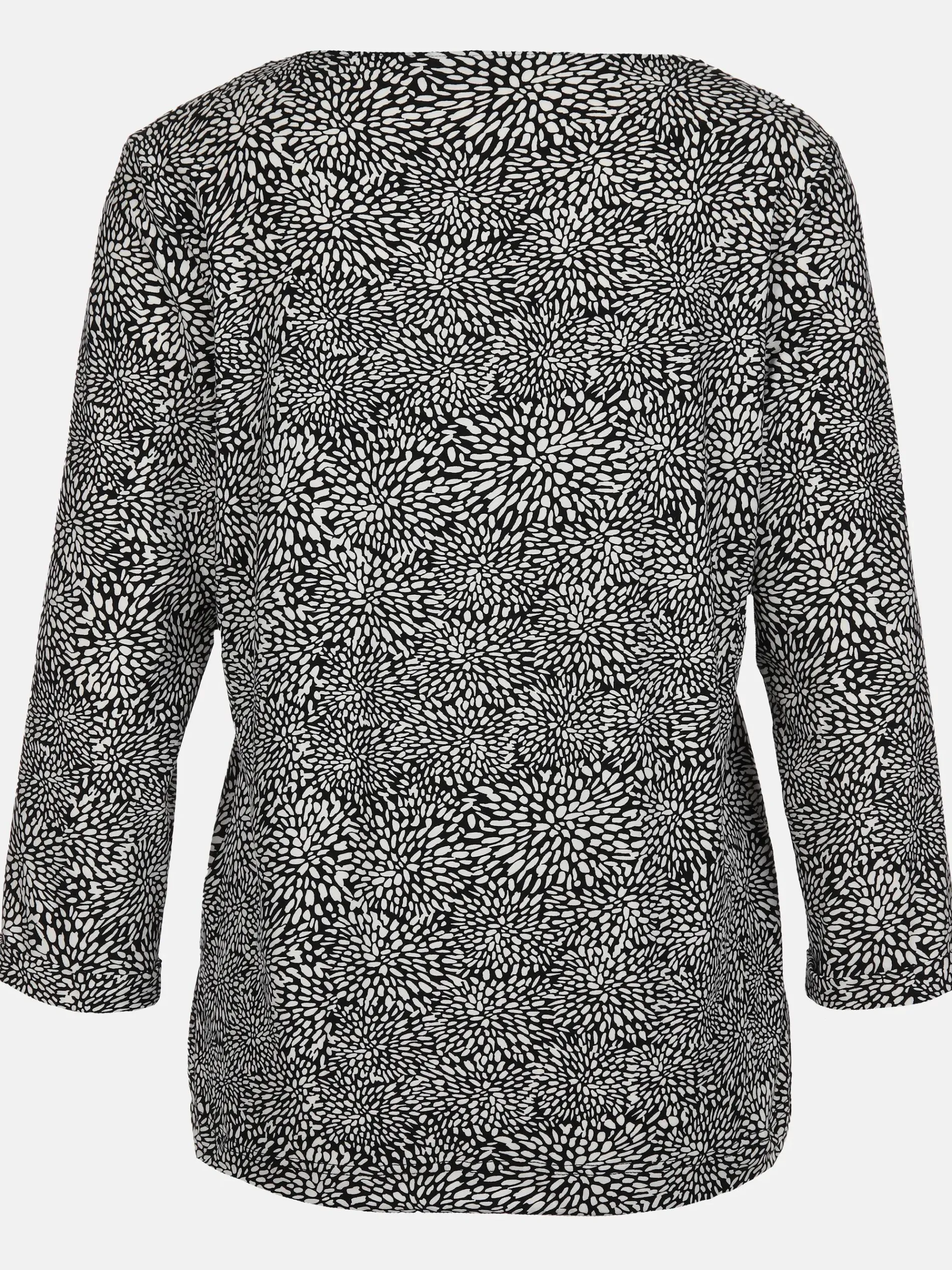 Damen Shirt mit Alloverprint und 3/4 Ärmel