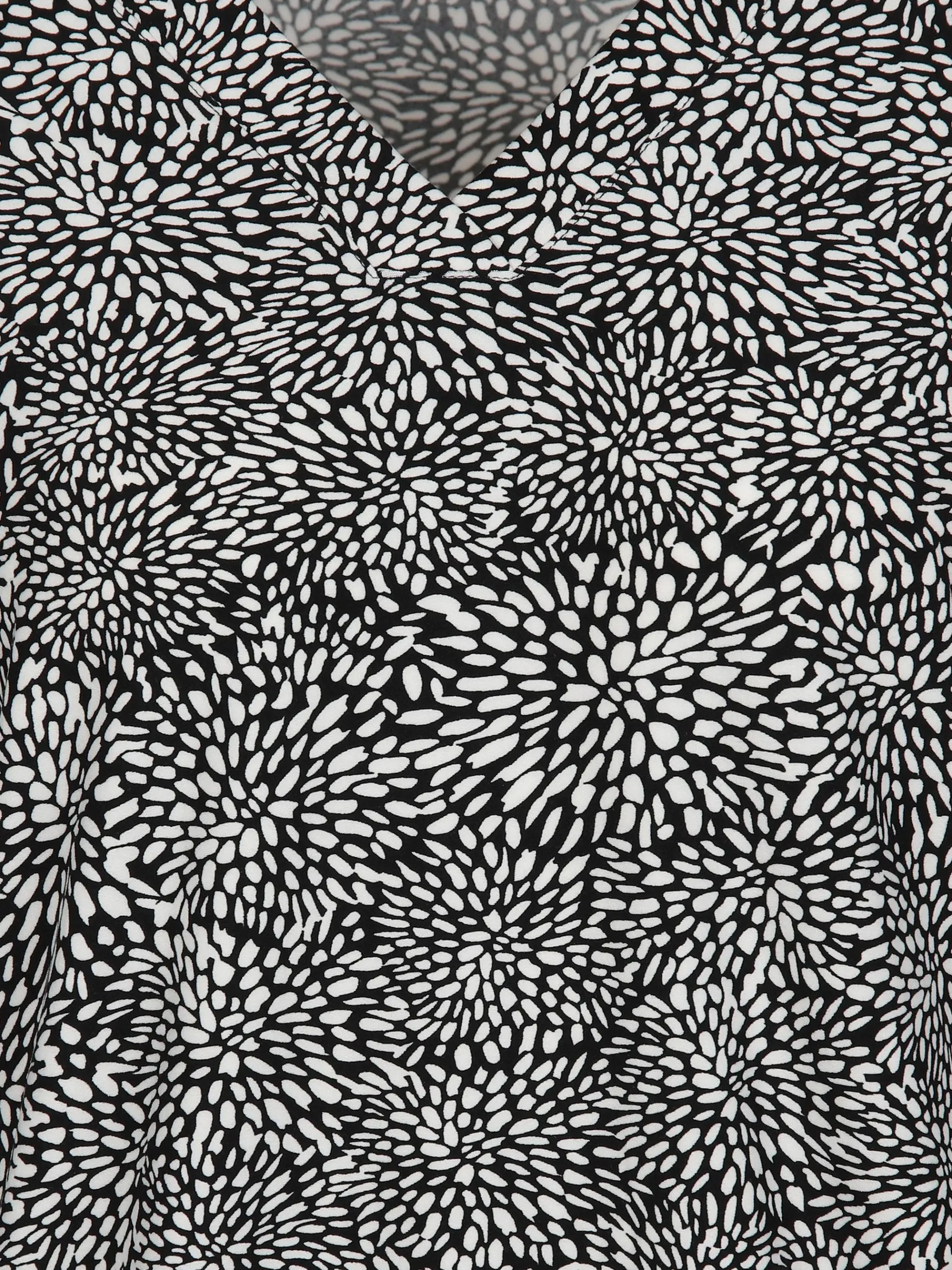 Damen Shirt mit Alloverprint und 3/4 Ärmel