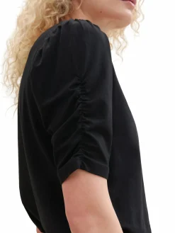 Damen Shirt mit edler Raffung