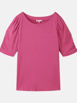 Damen Shirt mit edler Raffung