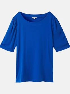 Damen Shirt mit edler Raffung