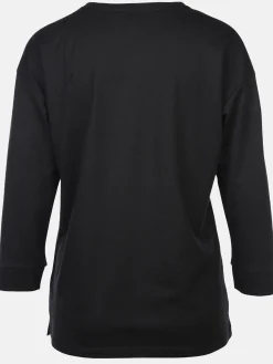 Damen Shirt mit Front-Glitzerprint