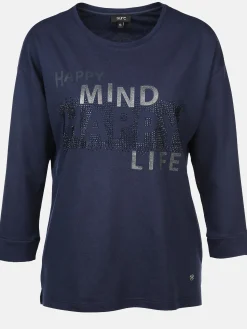 Damen Shirt mit Front-Glitzerprint