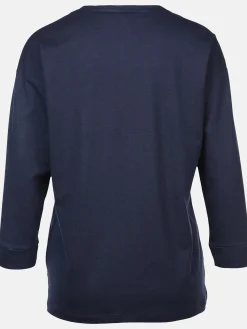 Damen Shirt mit Front-Glitzerprint