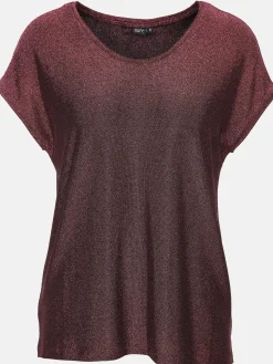 Damen Shirt mit Glitzereffekt