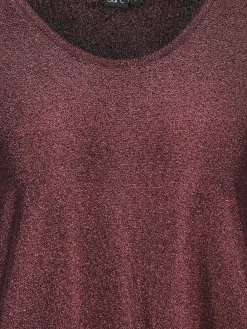 Damen Shirt mit Glitzereffekt