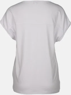 Damen Shirt mit Glitzersteinchen und Print