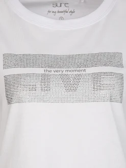 Damen Shirt mit Strassbesatz