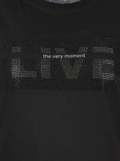 Damen Shirt mit Strassbesatz