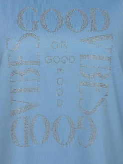 Damen Shirt mit Strassbesatz